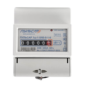 Electricity Pulsar 1 with mechanical indicator 5/60 A Code: H00013899