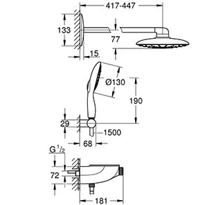 Rainshower System SmartControl Mono 360 (26446...)