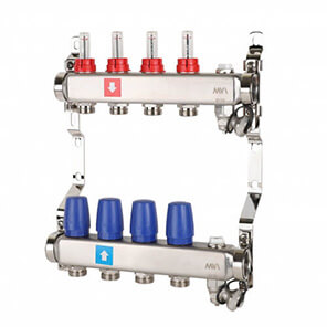 Manifold with flow meters MS.704.06