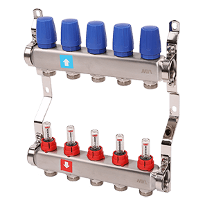 Stainless steel manifold complete MS.505.06