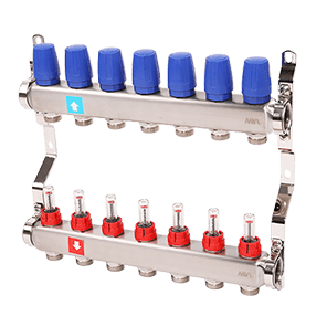 Stainless steel manifold complete MS.507.06