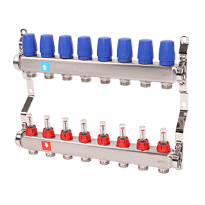 Stainless steel manifold complete MS.508.06
