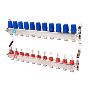 Stainless steel manifold complete MS.511.06
