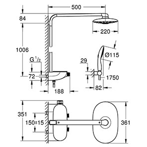 Rainshower System SmartControl Duo 360 (26250...)