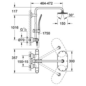 Rainshower System Veris 300 (27472000)