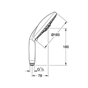 Rainshower Classic 160 (28765000)