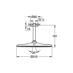 Rainshower Mono 310 (26559000)