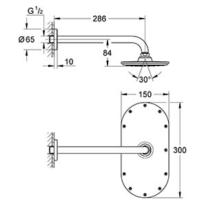 Rainshower Veris 300 (26058000)