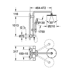 Rainshower System 210 (27967000)
