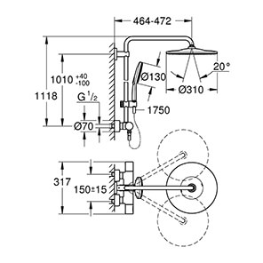 Rainshower SmartActive 310 (26648000)