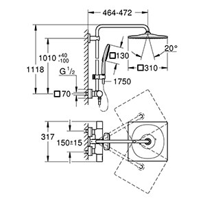 Rainshower SmartActive 310 (26649000)