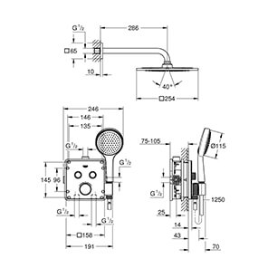 Grohtherm SmartControl set (34742000)