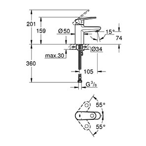 GROHE Plus DN 15 S-Size (33163002)