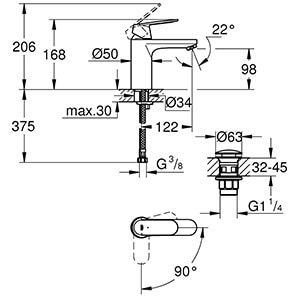 Eurosmart Cosmopolitan DN 15M-Size (23928000)
