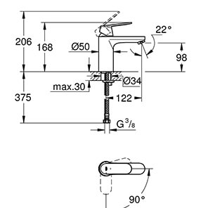 Eurosmart Cosmopolitan DN 15M-Size (2339800E)