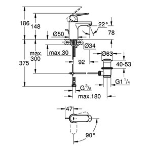 Eurosmart Cosmopolitan DN 15S-Size (2337700E)