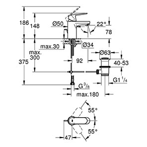 Eurosmart Cosmopolitan DN 15S-Size (3282500.)