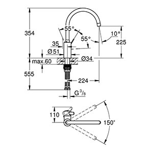 Eurosmart Cosmopolitan, DN 15 (32843..2)