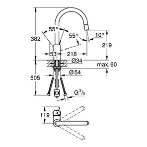 Eurosmart Cosmopolitan, DN 15 (31481000)