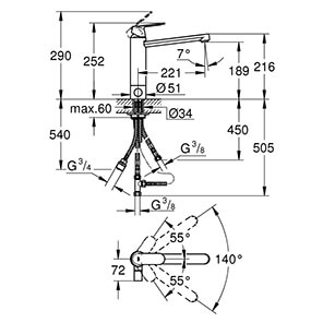 Eurosmart Cosmopolitan, DN 15 (30195000)
