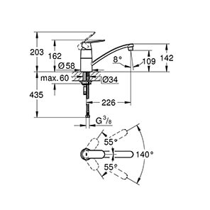Eurosmart Cosmopolitan, DN 15 (32842000)