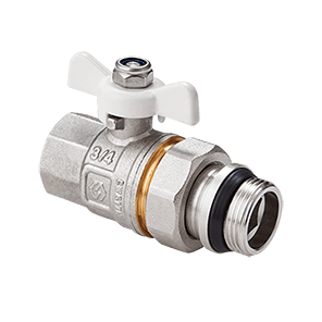 Кран-американка с кольцом 1/2`` вн.-нар. бабочка BV.521.04