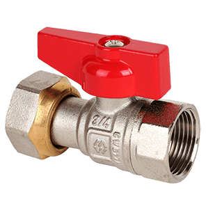 Кран MVI 1/2`` прямой с накидной гайкой, вн. BV.530.04