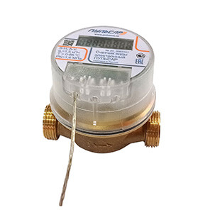 Electronic water meter Du15 Pulsar IoT, Qn=1.5 m3/h, L=80mm Code: H00014164