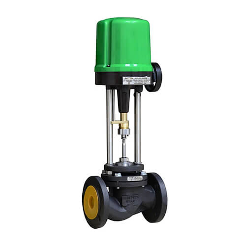 2-way control valves with electric and pneumatic drives cast iron ASTA series P113 and P123