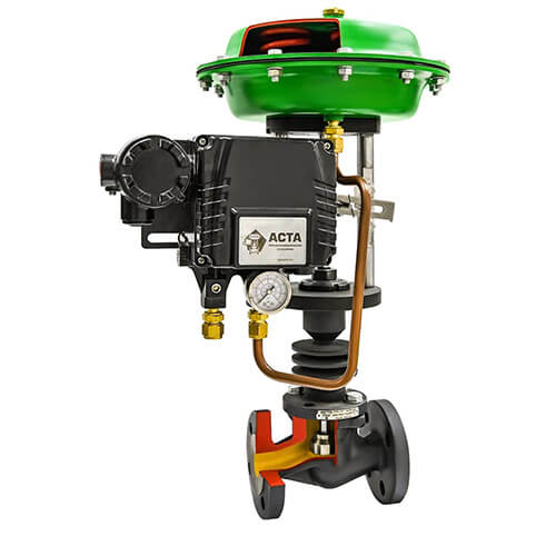 2-way high temperature control valves ACTA series P533 made of carbon steel