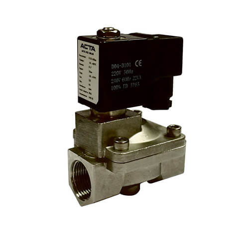 Stainless steel solenoid valves ASTA ESK 600-601 series pilot control